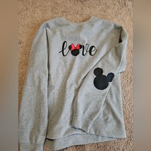 Minnie themed grey sweatshirt
